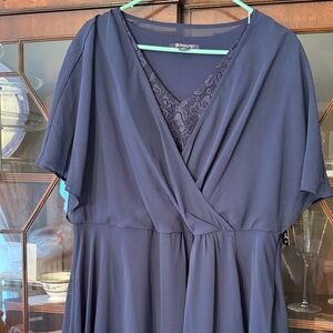 Roaman's Navy Blue Maxi Dress